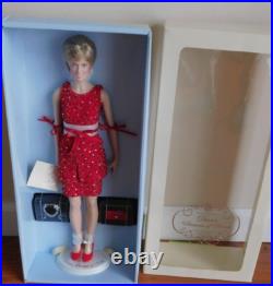 Franklin Mint Princess Diana Vinyl 16 Inch Doll 1998 Christmas LTD W COA