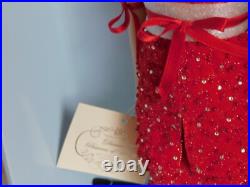 Franklin Mint Princess Diana Vinyl 16 Inch Doll 1998 Christmas LTD W COA
