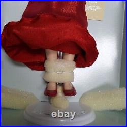 Franklin Mint Princess Diana Vinyl Doll 16 red lame dress with COA new box