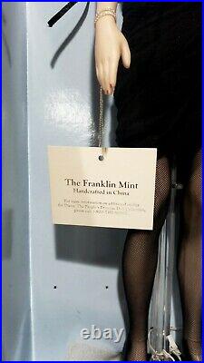 Franklin Mint Princess Diana Vinyl Doll Little Black Dress Sash in Box