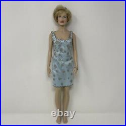 Franklin Mint Princess Diana Vinyl Doll Princess Of Grandeur Blue Dress Flower