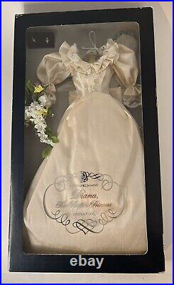 Franklin Mint Princess Diana Vinyl Wedding Day Doll Ensemble In Original Box