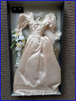 Franklin Mint Princess Diana Vinyl Wedding Day Doll Ensemble New