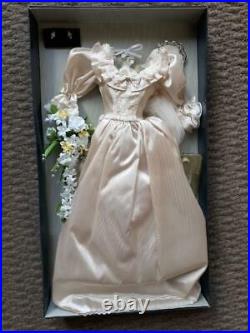 Franklin Mint Princess Diana Vinyl Wedding Day Doll Ensemble New