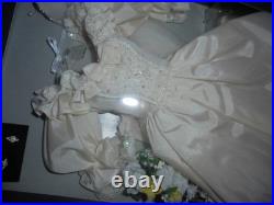 Franklin Mint Princess Diana Vinyl Wedding Day Doll Ensemble New