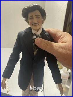 Franklin Mint RHETT BUTLER 16 Vinyl DOLL in SUIT with vest and tie D