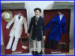 Franklin Mint RHETT BUTLER 17 Vinyl DOLL in Ensemble + Stand + 2 OUTFITS NRFB