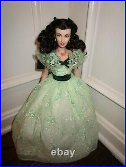 Franklin Mint Scarlett O'Hara Doll Gone with The Wind BBQ Dress Loose Display
