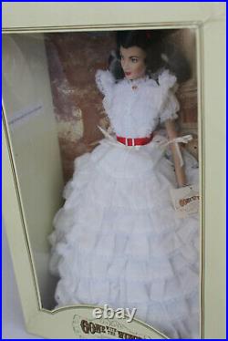 Franklin Mint Scarlett O'Hara Love of Tara White Dress GWTW 16 Vinyl Doll MIB
