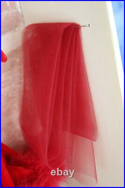 Franklin Mint Scarlett O'Hara Red Velvet Dress GWTW Shame 16 Vinyl Doll MIB