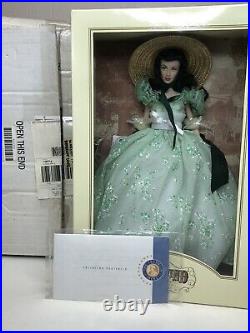 Franklin Mint Scarlett O'Hara Vinyl BBQ Dress Doll With COA & Shipper