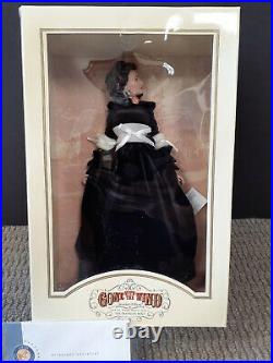 Franklin Mint Scarlett Vinyl Doll Final Farewell Black Velvet LE 54/1000