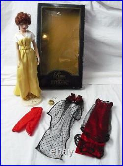 Franklin Mint TITANIC ROSE Vinyl Portrait Doll 16 Strolling & Jump Dress GUC