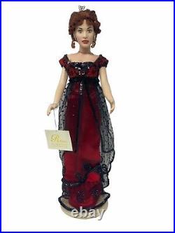 Franklin Mint TITANIC ROSE Vinyl Portrait Doll, Trunk, 6 Outfits, accessories