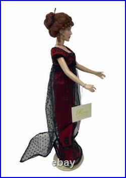 Franklin Mint TITANIC ROSE Vinyl Portrait Doll, Trunk, 6 Outfits, accessories