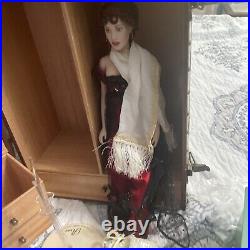 Franklin Mint TITANIC Rose Portrait Doll withTrunk, Safe, Outfits & Many Extras