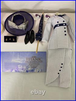 Franklin Mint The Official Portrait Vinyl Doll Rose Titanic with 6 OUTFITS