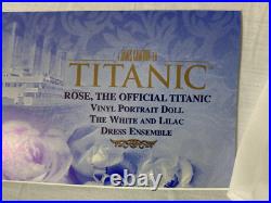 Franklin Mint The Official Portrait Vinyl Doll Rose Titanic with 6 OUTFITS