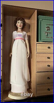 Franklin Mint Titanic Collection Rose Vinyl Doll, Wardrobe & Steamer Trunk