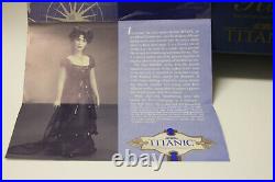 Franklin Mint Titanic Official Vinyl Portrait Rose Doll in Red Jump Dress NRFB