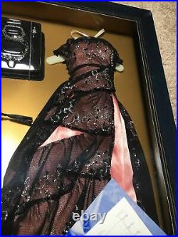 Franklin Mint Titanic Rose Doll Peach And Black Dinner Dress Ensemble NRFB