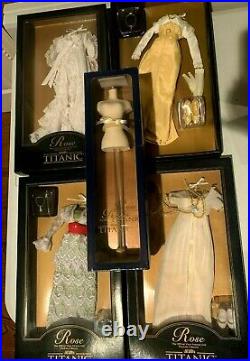 Franklin Mint Titanic Rose Doll, Trunk, Safe, Mannequin, 12 Outfits, Jewelry