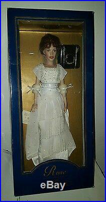 Franklin Mint Titanic Rose Portrait Vinyl Doll in Heaven Dress Ensemble