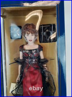 Franklin Mint Titanic Rose Vinyl Portrait Doll Red And Black Ensemble 16 NEW