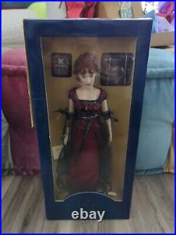 Franklin Mint Titanic Rose Vinyl Portrait Doll Red And Black Ensemble 16 NIB