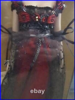 Franklin Mint Titanic Rose Vinyl Portrait Doll Red And Black Ensemble 16 NIB