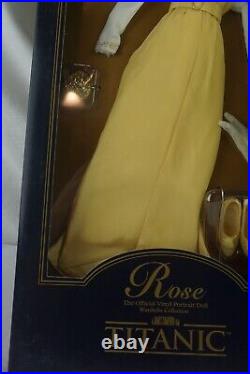 Franklin Mint Titanic Rose Vinyl Portrait Doll The Yellow Strolling Ensemble New