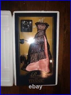 Franklin Mint Titanic The Dinner Dress Vinyl Doll Rose Ensemble NRFB New Rare
