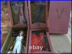 Franklin Mint VANNA WHITE 16 Vinyl Fashion DOLL + 3 ENSEMBLE Outfits SET NRFB