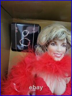 Franklin Mint VANNA WHITE Vinyl Portrait Doll RED DRESS, FEATHER NRFB New