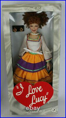 Franklin Mint Vinyl Boxed Doll I Love Lucy Lucille Ball Operetta Outfit MIB 16