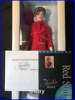 Franklin mint The Jackie Doll with Box & COA Kennedy Red Dress. Jackie O