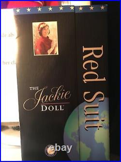 Franklin mint The Jackie Doll with Box & COA Kennedy Red Dress. Jackie O