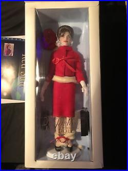 Franklin mint The Jackie Doll with Box & COA Kennedy Red Dress. Jackie O