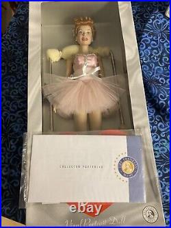 Franklin mint i love lucy vinyl doll ballerina NIB with COA