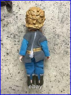 Frozen Petite Princess Dolls Elsa, Anna, Kristoff, Sven HTF 6 Lot Disney Nice