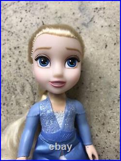 Frozen Petite Princess Dolls Elsa, Anna, Kristoff, Sven HTF 6 Lot Disney Nice