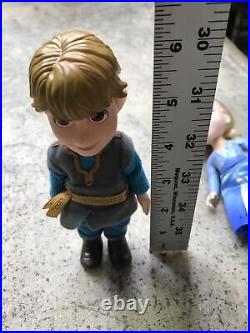 Frozen Petite Princess Dolls Elsa, Anna, Kristoff, Sven HTF 6 Lot Disney Nice