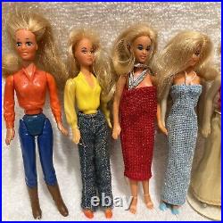 GLAMOUR GALS Kenner Dazzle Mini Dolls 4.5 Lot of 12 Vintage 80's