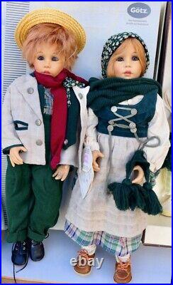 GÖTZ Doll Twins SVEN & SVENJA by JOKE GROBBEN Ltd Ed 750 New With Tags COA