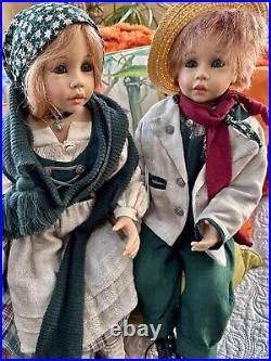 GÖTZ Doll Twins SVEN & SVENJA by JOKE GROBBEN Ltd Ed 750 New With Tags COA