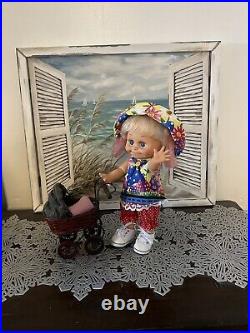 Galoob Baby Face Doll So Shy Sheila Restrung, Designed Outfit Mint Condition