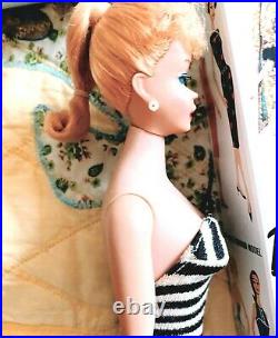 Gorgeous Vintage #5 Blonde Ponytail Barbie in Mint Repro Box withAccessories! WOW