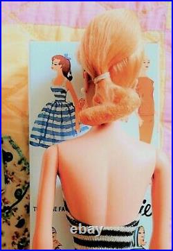 Gorgeous Vintage #5 Blonde Ponytail Barbie in Mint Repro Box withAccessories! WOW