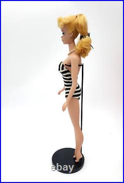 Gorgeous Vintage Blonde Ponytail Barbie #4 with Stand-Clothes-Case-Accessories