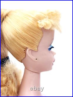 Gorgeous Vintage Blonde Ponytail Barbie #4 with Stand-Clothes-Case-Accessories